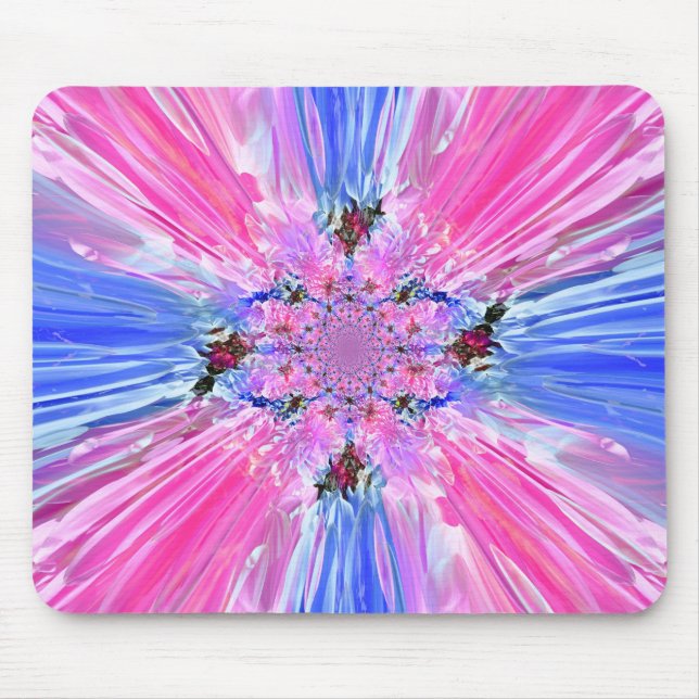 Dahlia Flower Colour Spray Mousepad (Front)