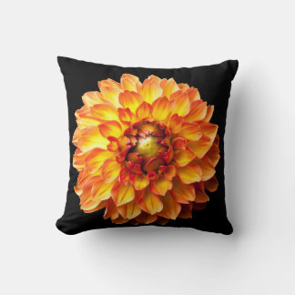 Dahlia flower cushion. cushion