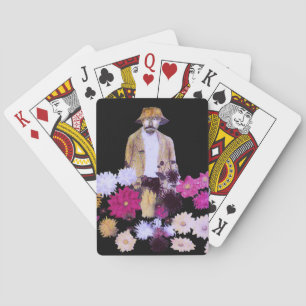 Dahlia Flower Gardener Playing Cards