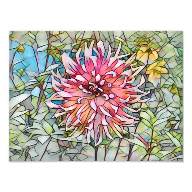 DAHLIA FLOWER PHOTO PRINT (Front)