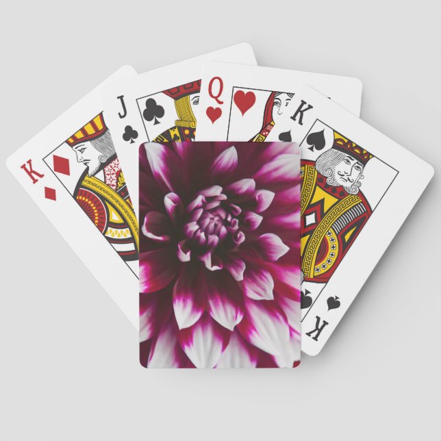 Dahlia Flower  Playing Cards (Back)