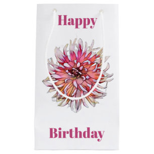 DAHLIA FLOWER SMALL GIFT BAG