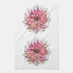 DAHLIA FLOWER TEA TOWEL