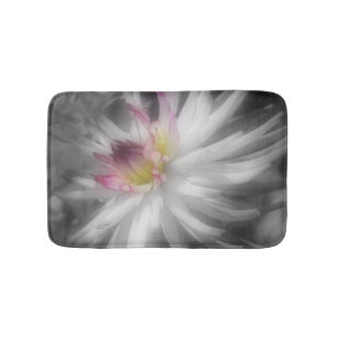 Dahlia Flower With A Touch Of Colour Bath Mat