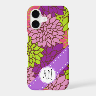 Dahlia Flowers, Colourful Flowers, Monogram