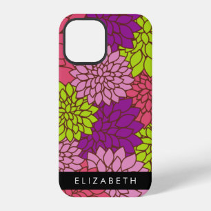 Dahlia Flowers, Colourful Flowers, Your Name iPhone 12 Pro Case