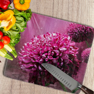 Dahlia Flowers Cutting Board