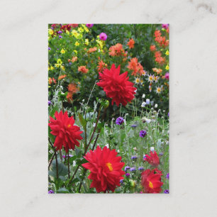 Dahlia Garden ATC Business Card