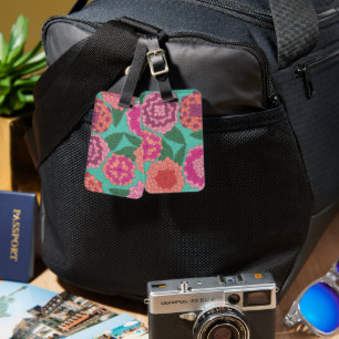 Dahlia Garden Luggage Tag