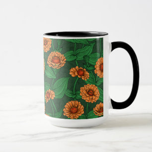 Dahlia garden mug