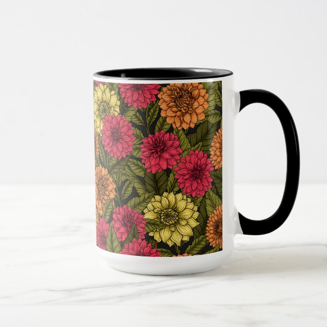 Dahlia garden mug (Right)