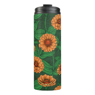 Dahlia garden thermal tumbler