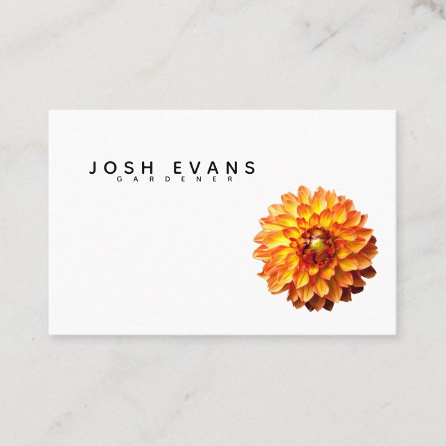 Dahlia Gardener Business Card (Front)