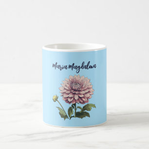 Dahlia Illustration Coffee Mug