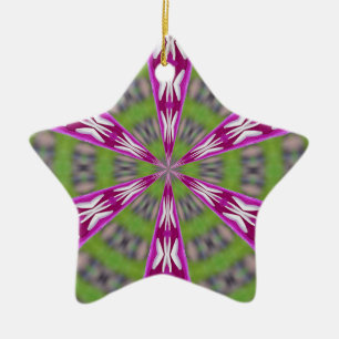 Dahlia Kaliediscope Ceramic Tree Decoration