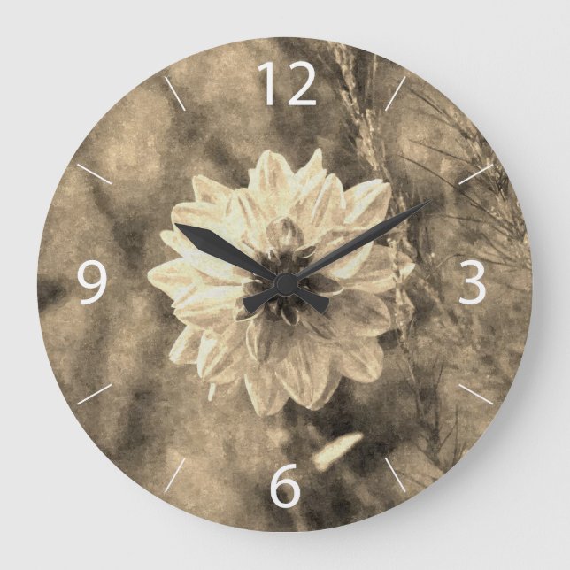 Dahlia Large Clock (Front)