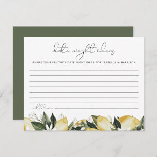 DAHLIA Lemon Citrus Date Night Ideas Card Game