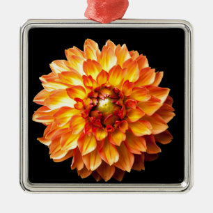 Dahlia Metal Tree Decoration