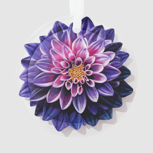 Dahlia Ornament (Back)