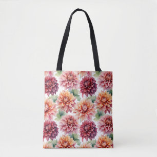 Dahlia Painting Tote Bag