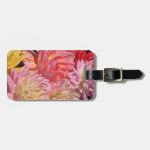 Dahlia Petals Luggage Tag