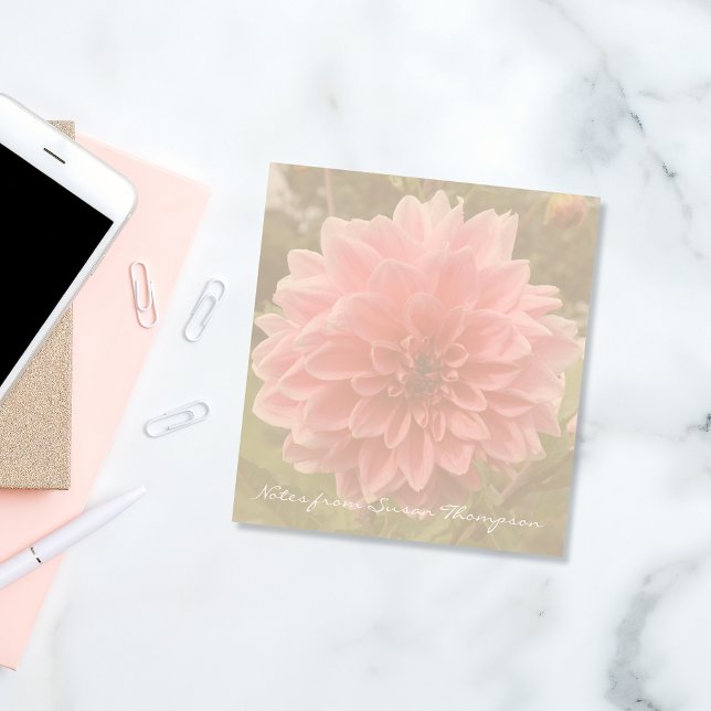 Dahlia Pink Flower Notepad (Creator Uploaded)