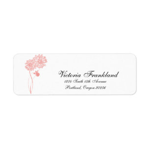 Dahlia Return Address Labels