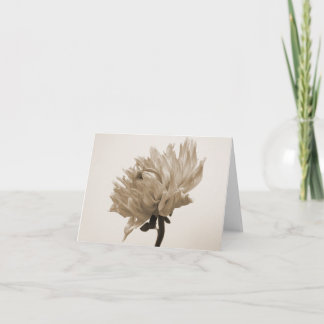 dahlia sepia print card