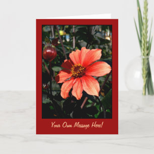 Dahlia Thank You Card