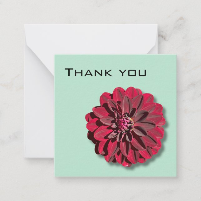 Dahlia Thank You card (Front)