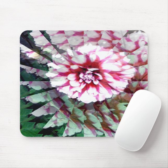 Dahlia twirl..... mouse pad (With Mouse)