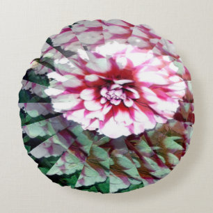 Dahlia twirl..... round cushion