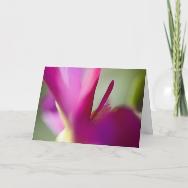 Dahlia up close greeting card (Front)