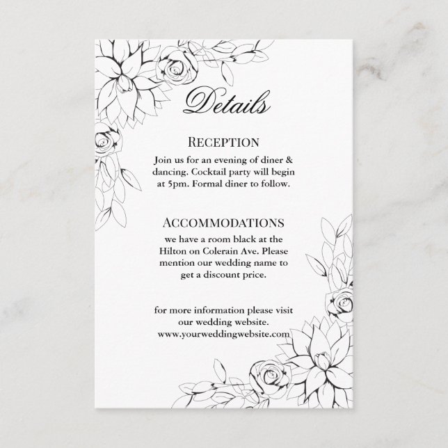 Dahlia Wreath Enclosure Card (Front)