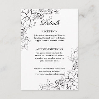 Dahlia Wreath Enclosure Card