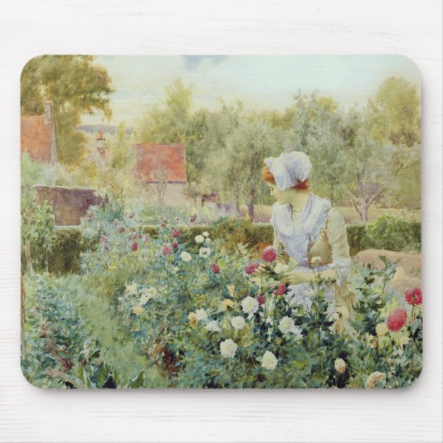 Dahlias, 1896 mouse pad (Front)