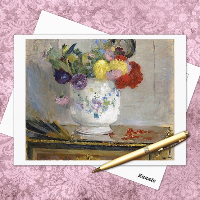 Dahlias Berthe Morisot Fine Art Postcard (Creator Uploaded)