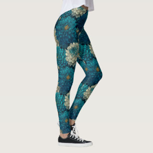Dahlias Flower Gym Dahlias Aesthetic Women Gifts Leggings