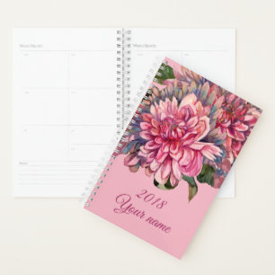 dahlias flowers planner