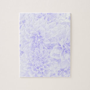 Dahlias In Blue Jigsaw Puzzle