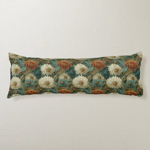 Dahlias Print Indoor Decoration Botanical Outdoor Body Cushion