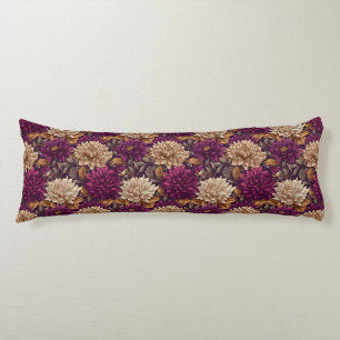 Dahlias Texture Room Makeover Artistic Bed Body Cushion