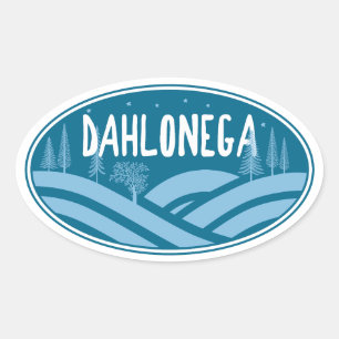Dahlonega Georgia Outdoors Oval Sticker