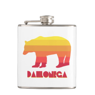 Dahlonega Georgia Rainbow Bear Hip Flask