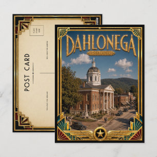 Dahlonega Georgia Vintage Art Deco Golden Age Postcard