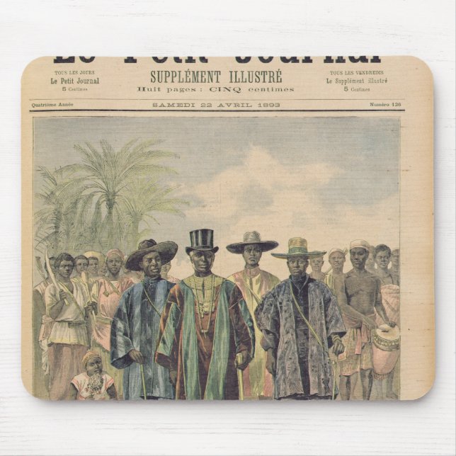 Dahomeans on the Champs de Mars Mouse Pad (Front)