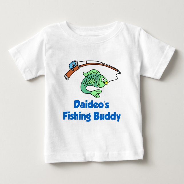 Daideo's Fishing Buddy Baby T-Shirt (Front)