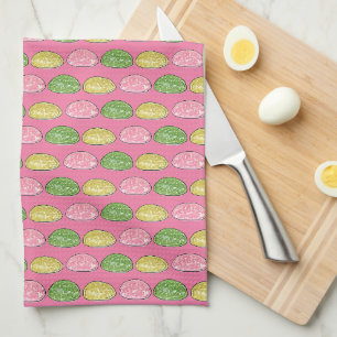 Daifuku Mochi Japanese New Year Rice Cake Food Tea Towel