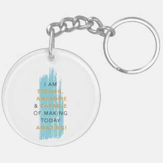 Daily Affirmation Keychain