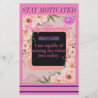 Daily Affirmation Note Card (Day 1)